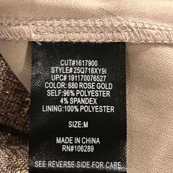 Rose Gold long sleeve a-line tunic or mini dress - Picture 8 of 13
